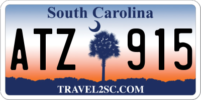 SC license plate ATZ915