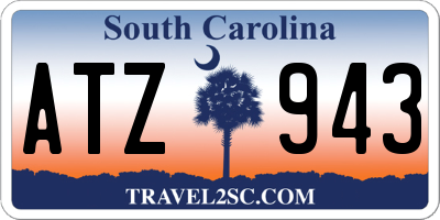 SC license plate ATZ943