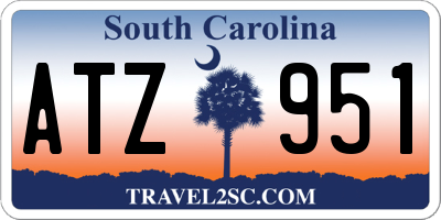 SC license plate ATZ951