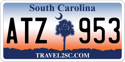 SC license plate ATZ953