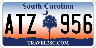 SC license plate ATZ956
