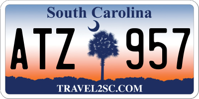 SC license plate ATZ957