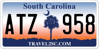 SC license plate ATZ958