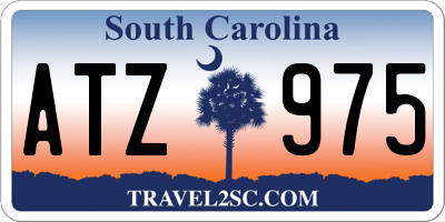 SC license plate ATZ975