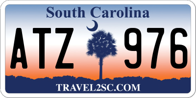 SC license plate ATZ976