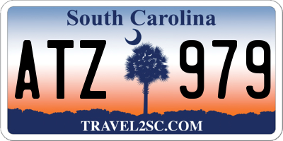 SC license plate ATZ979