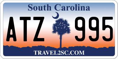 SC license plate ATZ995