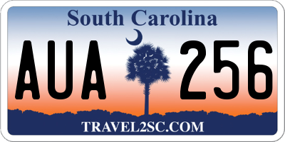 SC license plate AUA256