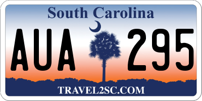SC license plate AUA295