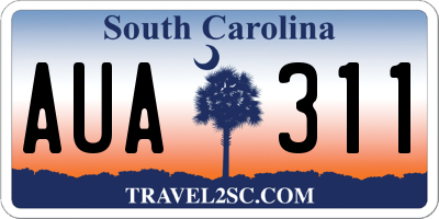 SC license plate AUA311