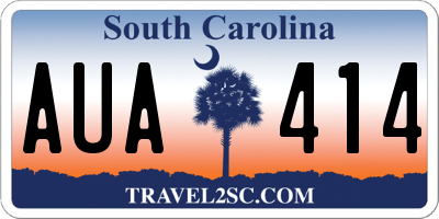 SC license plate AUA414