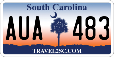 SC license plate AUA483