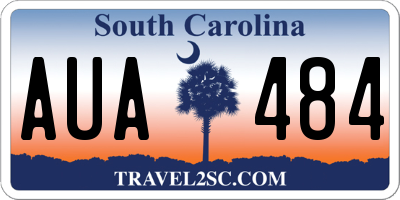 SC license plate AUA484