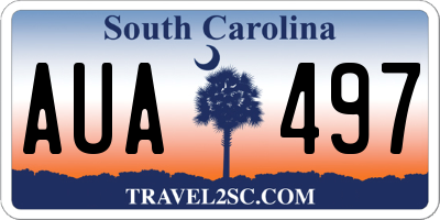 SC license plate AUA497