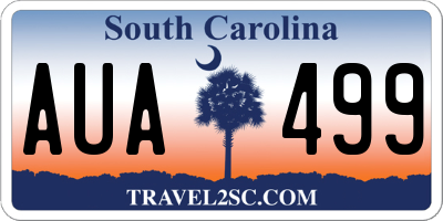 SC license plate AUA499