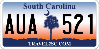 SC license plate AUA521