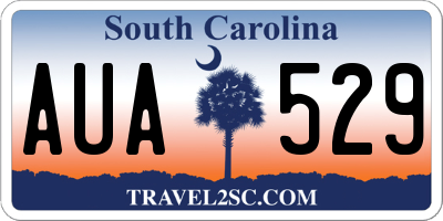 SC license plate AUA529
