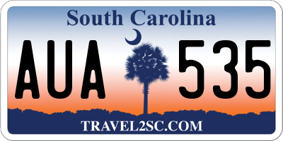 SC license plate AUA535