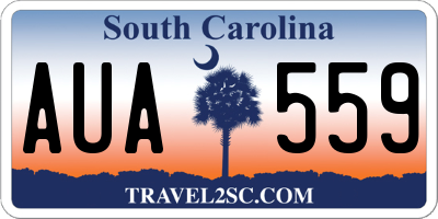 SC license plate AUA559