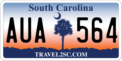 SC license plate AUA564