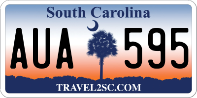 SC license plate AUA595