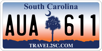 SC license plate AUA611