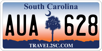SC license plate AUA628
