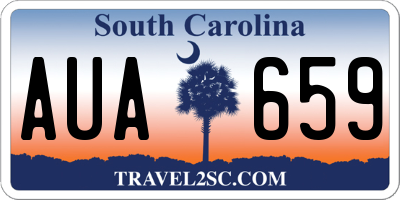 SC license plate AUA659