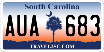 SC license plate AUA683