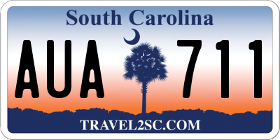 SC license plate AUA711