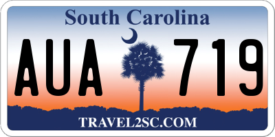 SC license plate AUA719