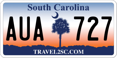 SC license plate AUA727