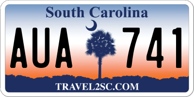 SC license plate AUA741