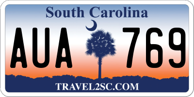 SC license plate AUA769