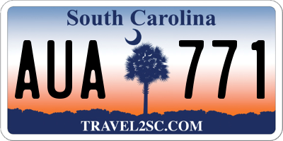 SC license plate AUA771