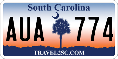 SC license plate AUA774