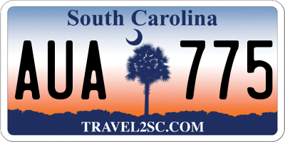SC license plate AUA775