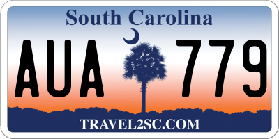 SC license plate AUA779