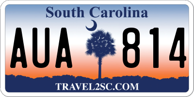 SC license plate AUA814