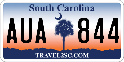 SC license plate AUA844