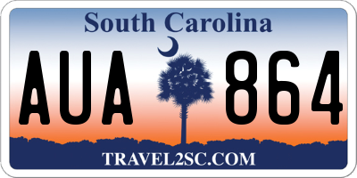 SC license plate AUA864