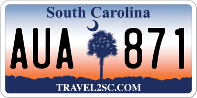 SC license plate AUA871
