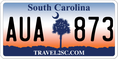 SC license plate AUA873