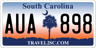 SC license plate AUA898