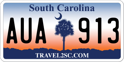SC license plate AUA913