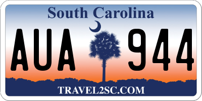 SC license plate AUA944