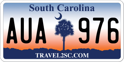 SC license plate AUA976