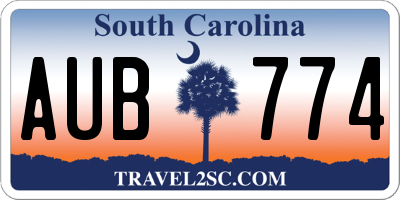 SC license plate AUB774
