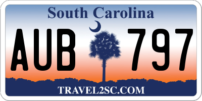 SC license plate AUB797