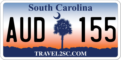 SC license plate AUD155